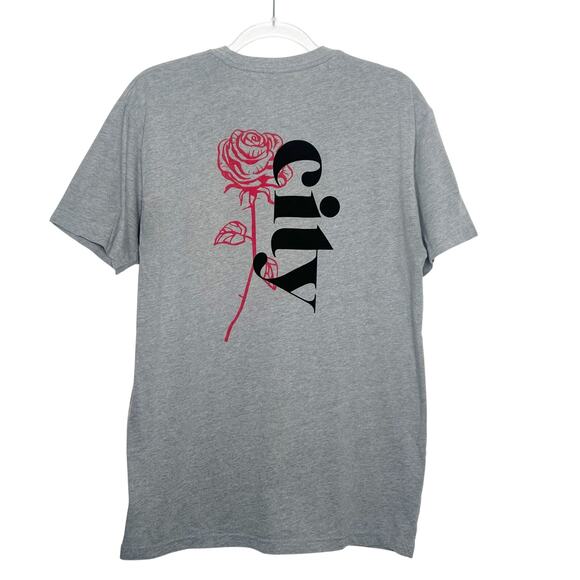 PORTLAND GEAR Soft-Blend Rose City "P" Tee Short Sleeve Crew Neck Grey Mens L - Picture 5 of 7